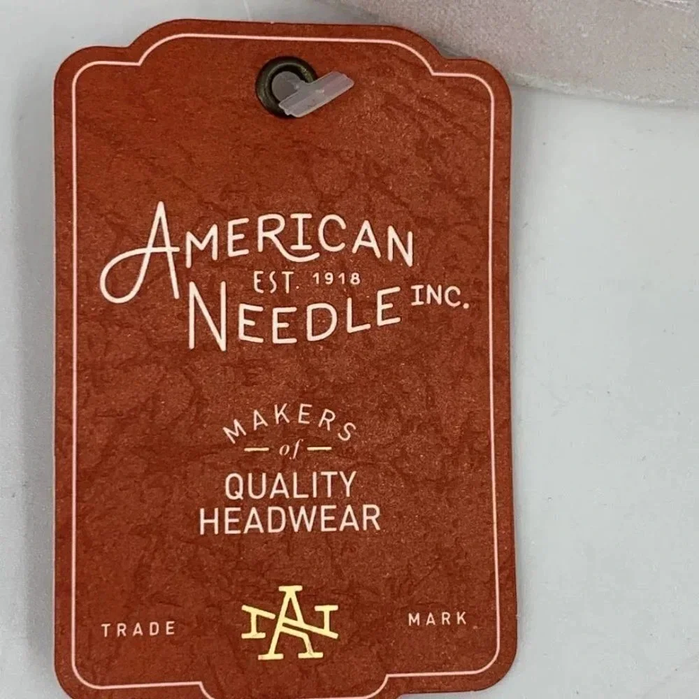 American Needle‎ New York With Black Cursive Writing Adjustable Visor NWT